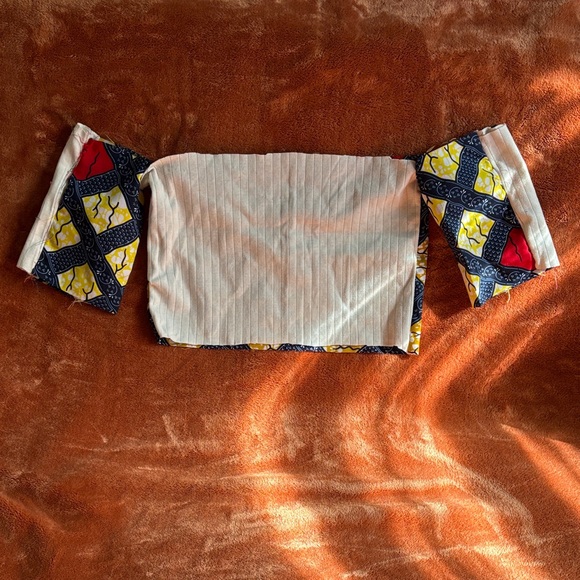 Colorful Off-Shoulder Top - Picture 2 of 2